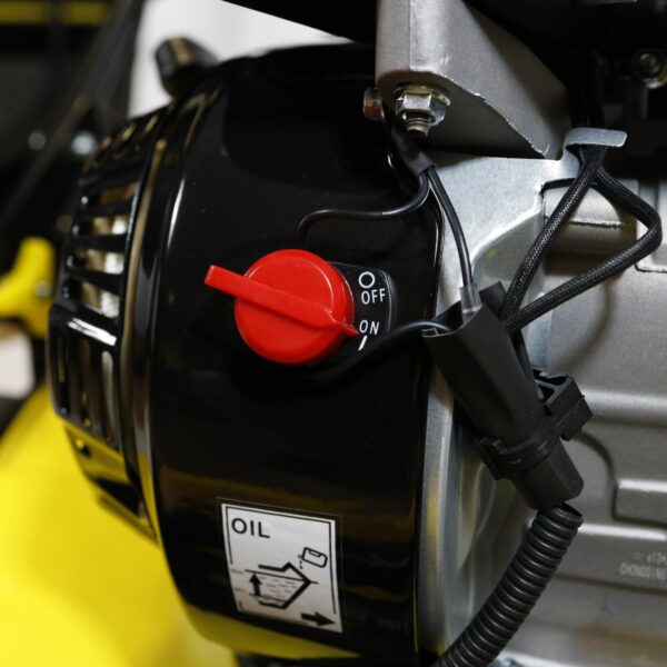 Detail kunstgras schoonmaken machine